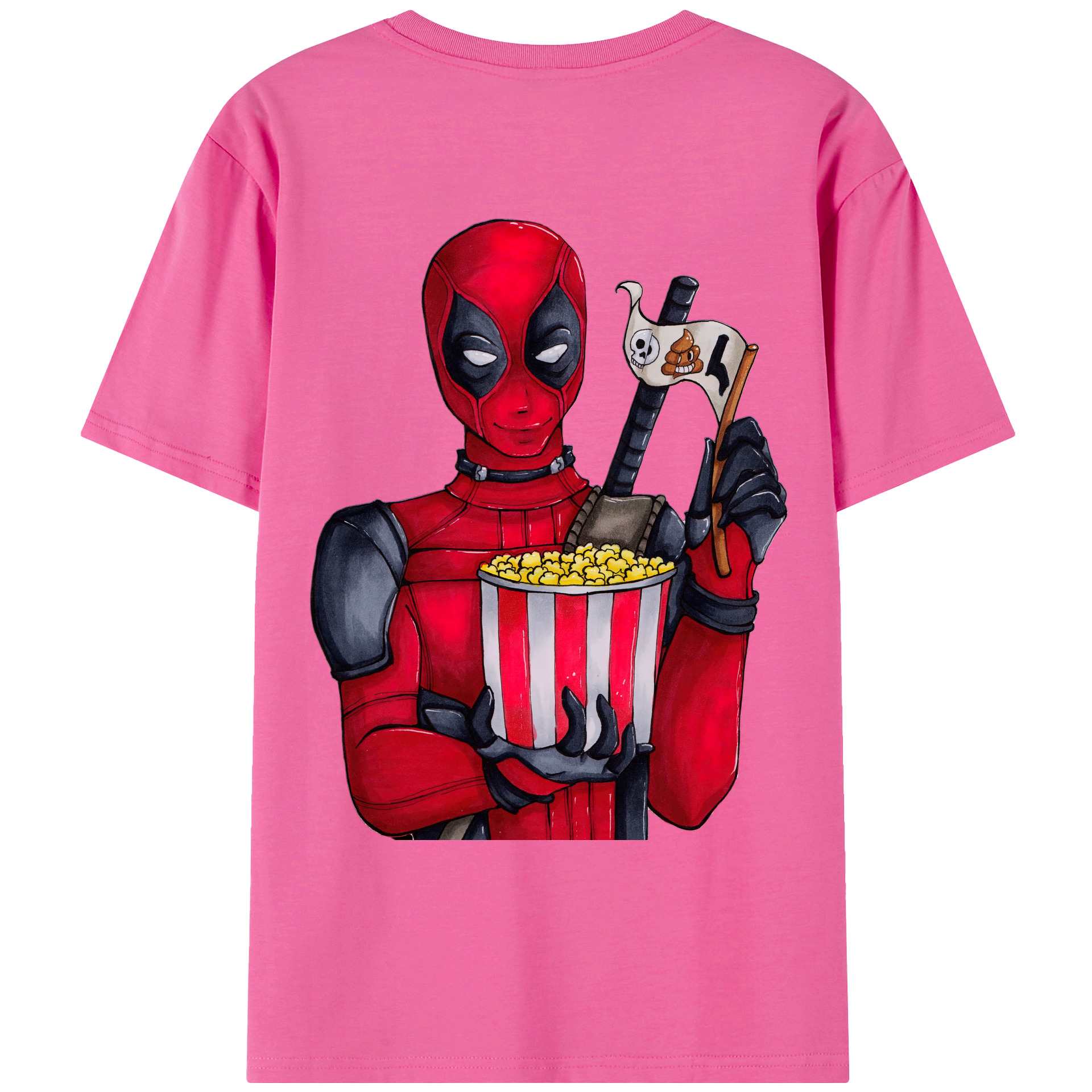 （画像用） Deadpool デッドプール レディース半袖Tシャツ(バックプリント)